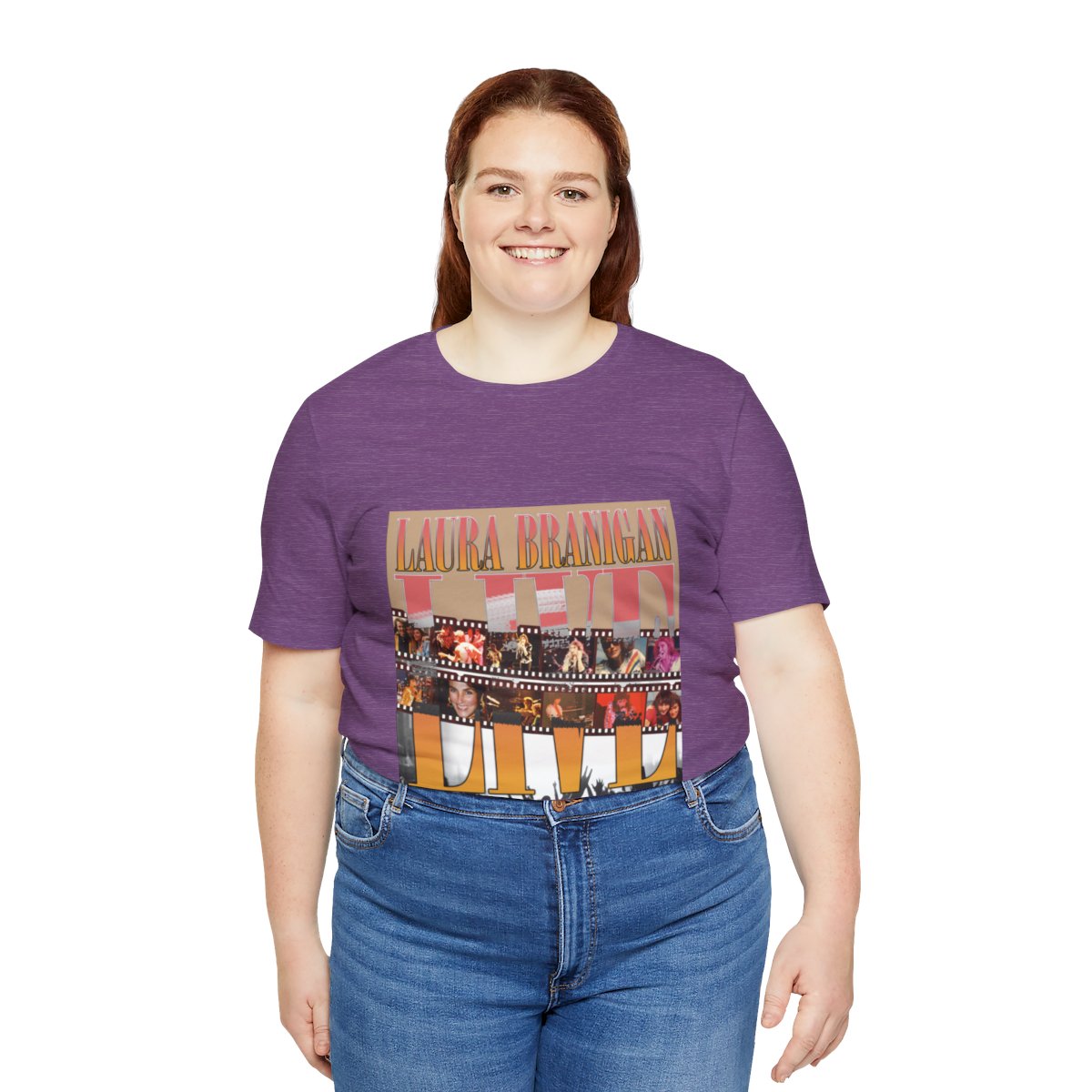 Laura Branigan Live! Album Unisex Jersey Short Sleeve Tee - Image 139