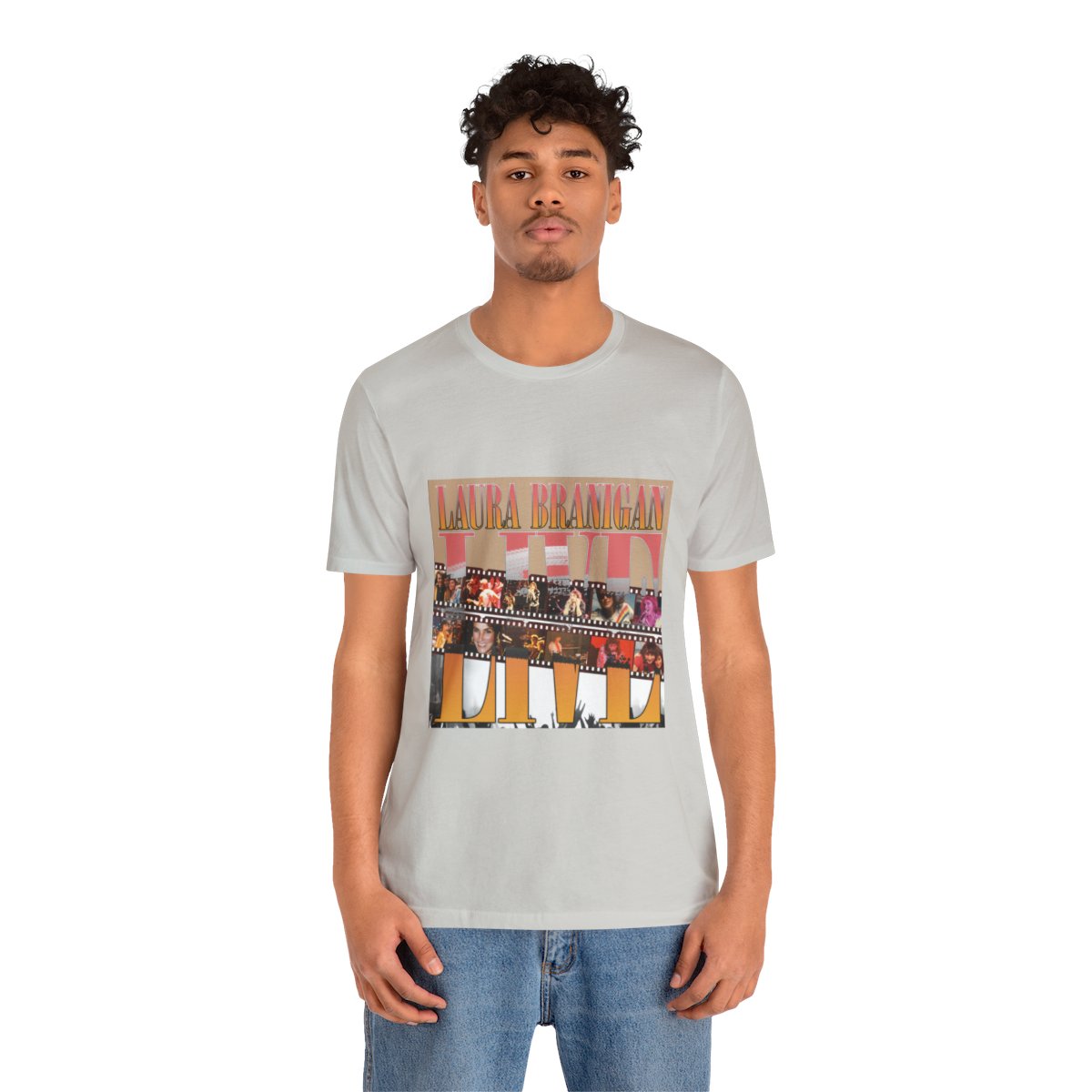 Laura Branigan Live! Album Unisex Jersey Short Sleeve Tee - Image 76