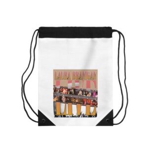 Tropical Filmstrip Drawstring Bag — Retro Palm Photo Design